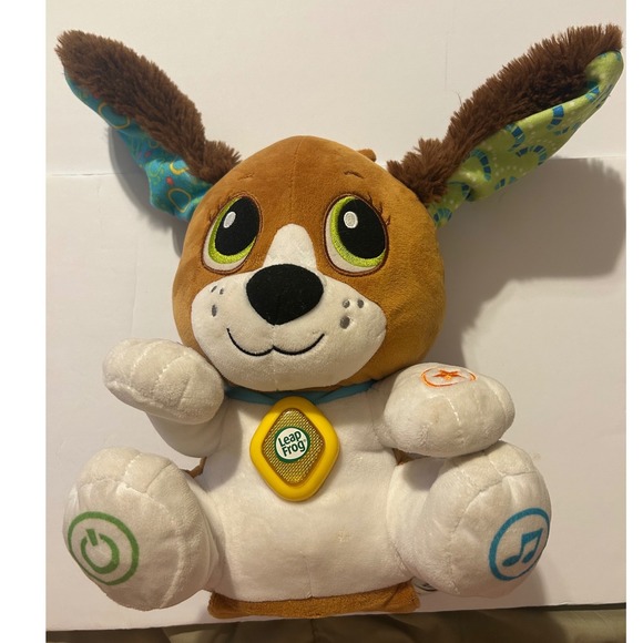 Leapfrog Other - LeapFrog Speak & Learn Puppy Bailey Interactive Plush Toy Brown White Working
